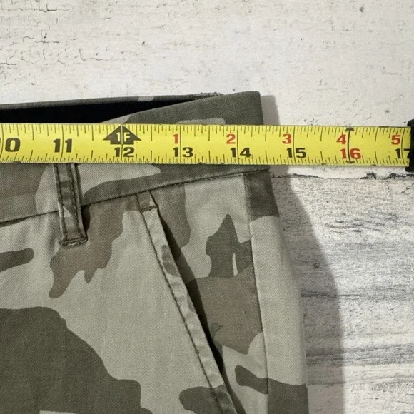 ATM Anthony Thomas Camo Cargo‎ Army Green Women's Khakis Size 28 - Picture 10 of 13